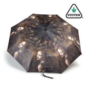 내셔널갤러리 미니라이트-2 8K 엔젤 프롬 더 버진 오브 더 록 여성 수동 3단 우산 25cm 238g
