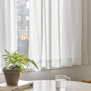 파르페by알레르망 오프 비침없는 항균 쉬폰커튼 거실커튼 3type