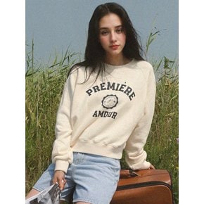 Seal Logo Raglan Sweatshirt - Cream