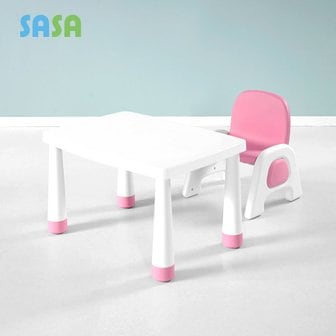 SASA 사사가구 뉴브로디 높이조절 유아책상 의자 1인세트