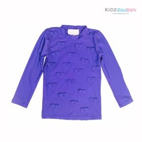 [드라마퀸] 하트 래쉬가드 - 퍼플 (DRAMAQUEEN HEARTS RASH GUARD - PURPLE) (최초판매가:123,000원)