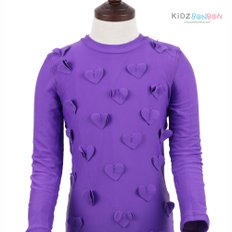 [드라마퀸] 하트 래쉬가드 - 퍼플 (DRAMAQUEEN HEARTS RASH GUARD - PURPLE) (최초판매가:123,000원)