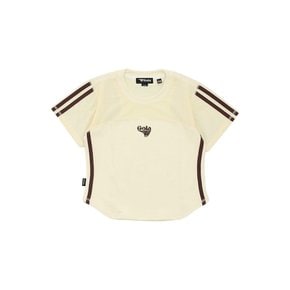 [골라] 여성 W TAPE POINT T-SHIRTS [CREAM]