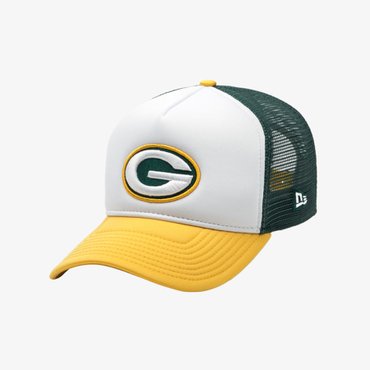 뉴에라 NFL 그린베이 패커스 A프레임 트러커 볼캡 화이트/다크 그린 14721689