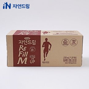 리필엠 기픈물 330ml x 18개입 멸균종이팩생수