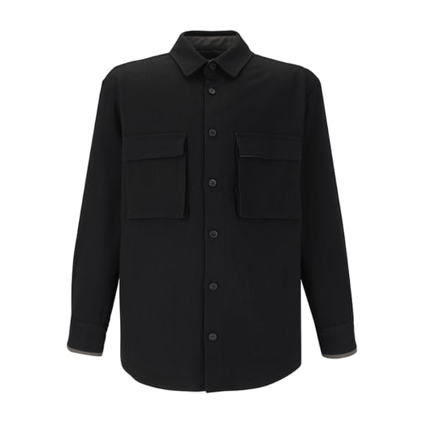 남성 빅 포켓 스트링 셔켓 (BLACK)