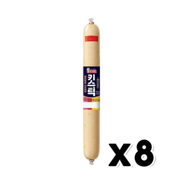  롯데 키스틱 체다치즈 소시지간식 55g x 8개