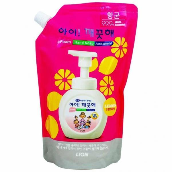 아이 깨끗해 항균 폼 핸드솝 상큼한 레몬향 리필 600ml