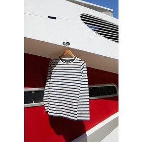 (W) TILDA - Mariniere Long Sleeve T-shirt_Navy_LSRA0TS21W