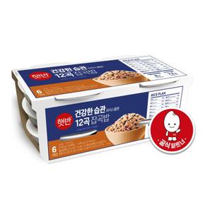 CJ 햇반 라이스플랜 12곡잡곡밥 210g*6개