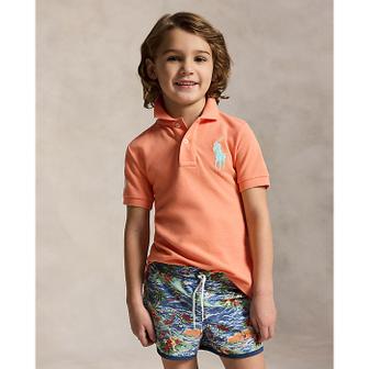 폴로 랄프 로렌 폴로 키즈 남아 2-7세 빅 포니 코튼 메시 폴로 셔츠(CWPOKNIB8021549600)
