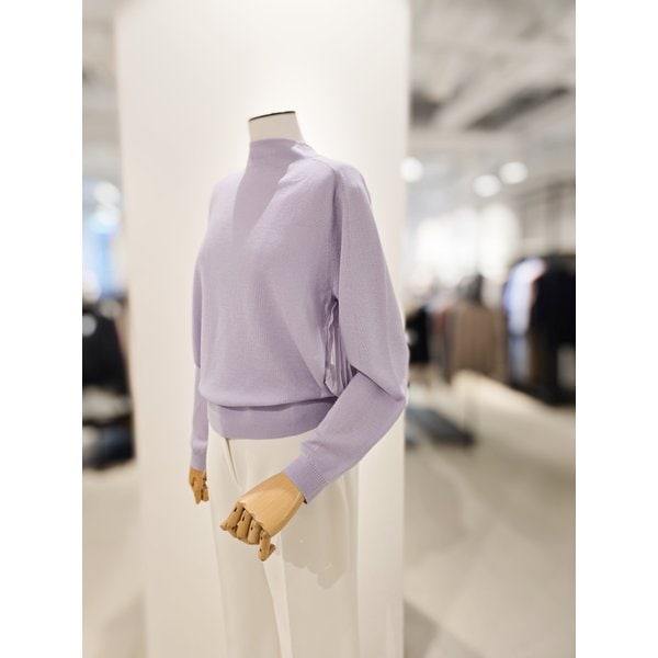 [파주점] [더아이잗컬렉션]백 플리츠 모크넥 풀오버 니트 CS3B1PO421