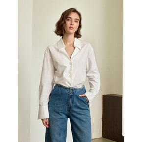 YY_V-neck collar classic shirt_2color