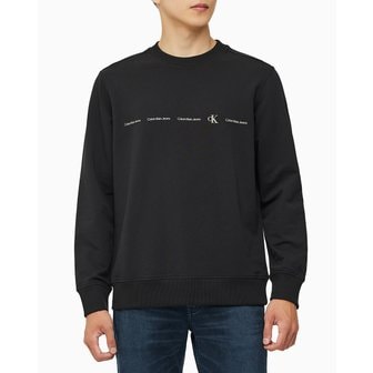 Calvin Klein Jeans 남성 레귤러핏 리피트 로고 맨투맨 티셔츠(J325058)