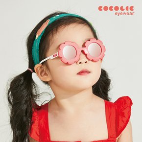 아기 유아 썬플라워 선글라스  꽃선글라스 0-5세 레드