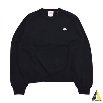  DANTON 단톤 Logo Patch Wool Pullover Knitwear (DTD0027-LMW-BLACK) (로고 패치 울 풀오버 니