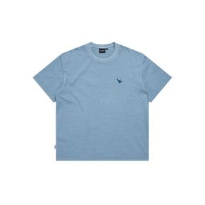 엔젤 워시드 티셔츠 - GREYISH BLUE Z263UST010908