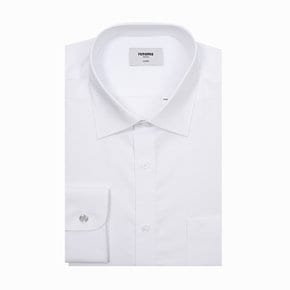 (일반핏) 터치감 좋은 우수  레이온 혼방의 도비 흰색셔츠( ROSSG0003-WH)