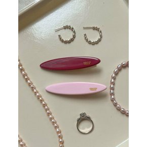 빈티지 핑크 카누 헤어클립 Vintage Pink Canoe Hair Clip