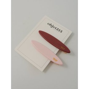 빈티지 핑크 카누 헤어클립 Vintage Pink Canoe Hair Clip