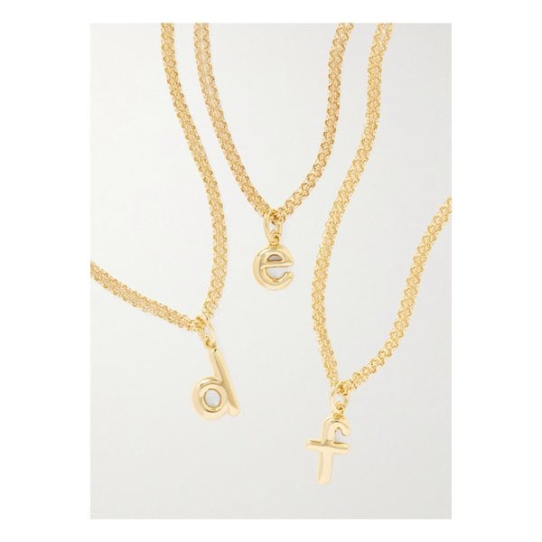 록산느 애슐린 더 퍼피 이니셜 골드톤 네크리스 1647597359463246