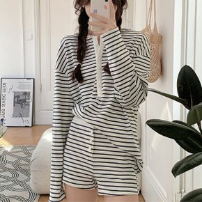 여성 데일리 파자마 셋업 단가라 잠옷 세트 SAS002