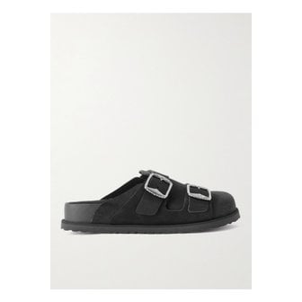 버켄스탁 222 웨스트 스웨이드 클로그 블랙 46376663162939133