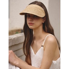 Awesome raffia sun visor