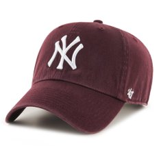 47브랜드 Relaxed Fit Cap - MLB New York Yankees maroon