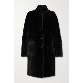 Britanny Reversible Shearling Coat 블랙