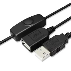 USB 연장 케이블 온오프 중간 스위치 AM-AF 전원 연결 선 1.5M USB-AF06