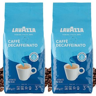  라바짜 디카페인 커피빈 원두 홀빈 커피 Lavazza Caffe Decaffeinated 500g 2개