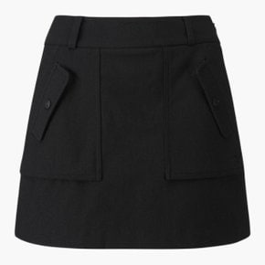 M 데상트골프스커트 GQC DP42WFSKO1-BLKG 여성 포켓 포인트 A라인 스커트 / BLACK