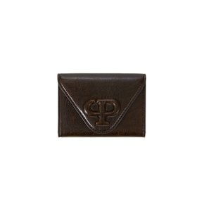 CP SIGNATURE MARK CARD WALLET(CRACK CHOCOLATE) 24SCW004