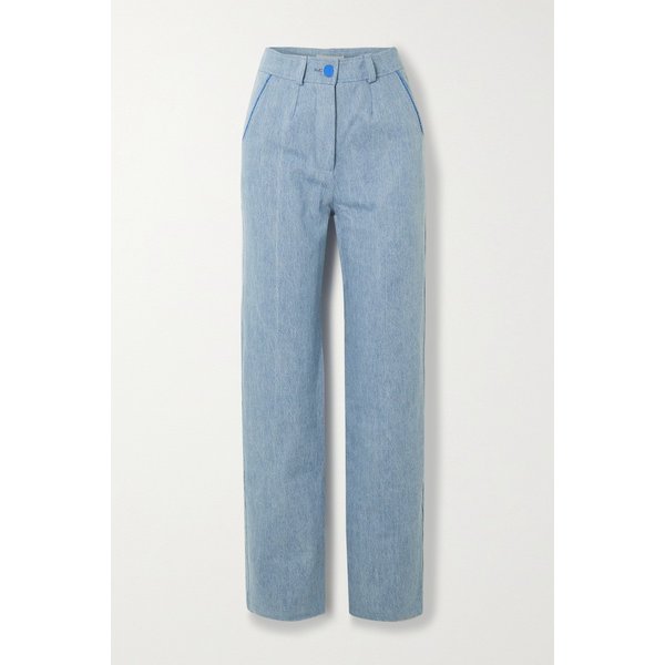 로웬로즈 미드 라이즈 스트레이트 진 라이트 데님 1647597290186421