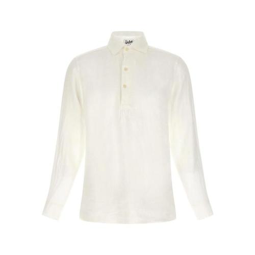 세인트바쓰 폴로 티셔츠 RAPHAELPOLOLONGLINEN01WHITE