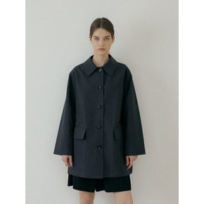 HALF TRENCH COAT - Black