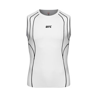 UFC SPORT UFC 블레이즈+ 머슬핏 슬리브리스 화이트 U4SLV2106WH