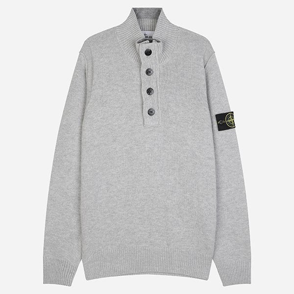 [시흥점] 5F 5100040 S00A3 V0M64 와펜 패치 버튼 니트 그레이