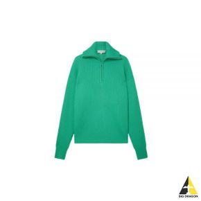 스튜디오 니콜슨 BOW HALF ZIP KNIT JADE (957) (보우 하프 짚 니트)