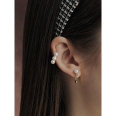 [silver925] rosemary three pearl earcuff