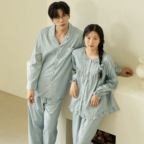 보리 긴팔 모달 면 커플 빅사이즈 잠옷 세트  택1 _P377465399