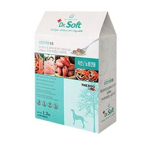 강아지 닥터소프트 치킨 노련견용 소프트사료 1.2KG (WB7E54E)