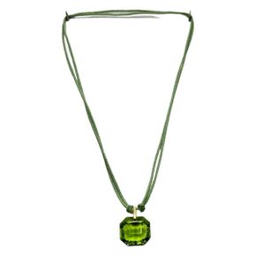 5437734 Baccarat 2810708 Marie-Helene ne de Taillac Green Crystal Pendant with 18K Gold Ba