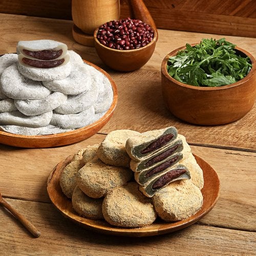 [리타방앗간] 옛날찹쌀떡/콩쑥개떡 50g x 16개입 택1