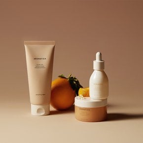 [대용량SET] 글로우 비타 오렌지 스킨케어 3종 세트 (스크럽 150ml + 세럼 30ml + 크림 90g)