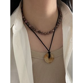 Doughnut Gemstone Necklace_NC280