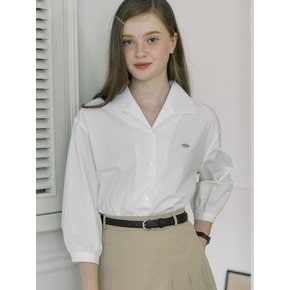 Collar Cotton Shirt - White