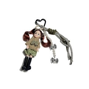 Beautiful doll keychain_khaki