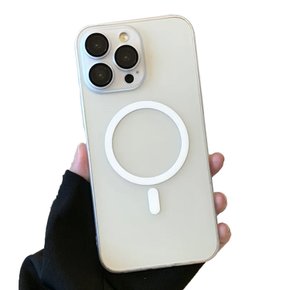 아이폰12프로맥스 케이스 가벼운 카메라 풀커버 맥세이프 매트 무광 클리어 반투명 하드 케이스